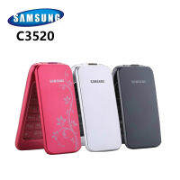 【จัดส่งฟรี】ต้นฉบับสำหรับ Samsung C3520 2.4นิ้วแป้นพิมพ์ภาษาอังกฤษเพียง3G WCDMA 1.3MP พลิกโทรศัพท์มือถือแบรนด์ใหม่100%