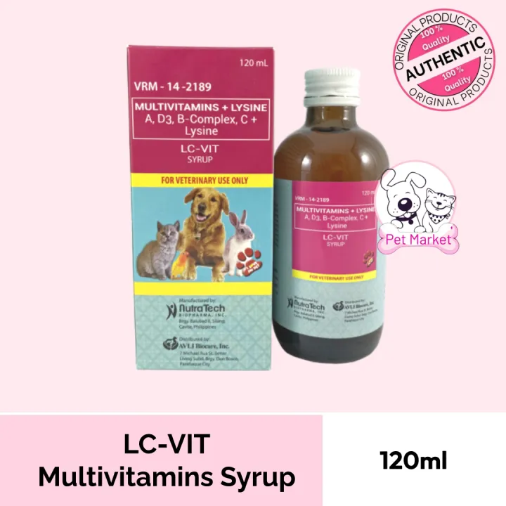 LC VIT MULTIVITAMINS SYRUP FOR DOGS AND CATS 120ML Lazada PH