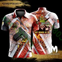 (ALL IN STOCK) south borneo shooting SHOOTER CLUB IPSC Quick Dry Full Sublimation Free Custom Logo Design Summer Polo POLO shirt 291