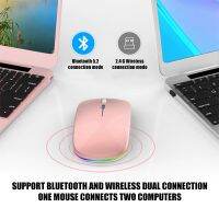 Mouse Wirelesss Rechargeable RGB Bluetooth Mouse For Laptop Wireless Computer Silent Mause Led Ergonomic PC Gaming Mouse