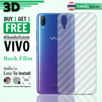 ซื้อ 1 แถม 1 ฟรี!! ฟิล์มหลังสีใสฟิล์มกันรอยด้านหลัง Vivo Y15a Y15S Y15A Y15S Y12 Y15 Y17 Y11 Y19 Y20 Y20i Y12s Y30 Y50 Y31 Y33S Y21S Y21 Y32 Y3S Y72 Y91 Y91C Y93 Y97 Y95 V15 V17 V19 V20 SE V21 V23e V11i S1 Pro