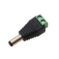 HVJ-Female Male Dc Connector 2.1*5.5mm 2 Or 5pcs Led Power Jack Adapter Plug Cable Connector For 5050/5730 Led Strip Light Lamp Cctv