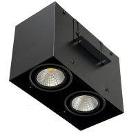 Dimmable Led Downlight เดี่ยวคู่หัว Spot Surfabe ติดตั้ง COB Led Spot โคมไฟมุมปรับห้องนั่งเล่นห้องนอนห้องครัว *