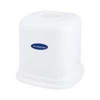 กล่องใส่ทิชชูม้วนเหลี่ยม SUPER LOCK สีขาวSQUARE TISSUE DISPENSER SUPER LOCK WHITE **ของแท้100%**