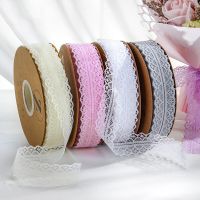 Lace Trim Ribbon 1.2 Inch Wide Vintage Pattern Roll Ribbons 50 Yards  for Gift Wrapping Valentines Day Floral DIY Crafts Sewing Gift Wrapping  Bags