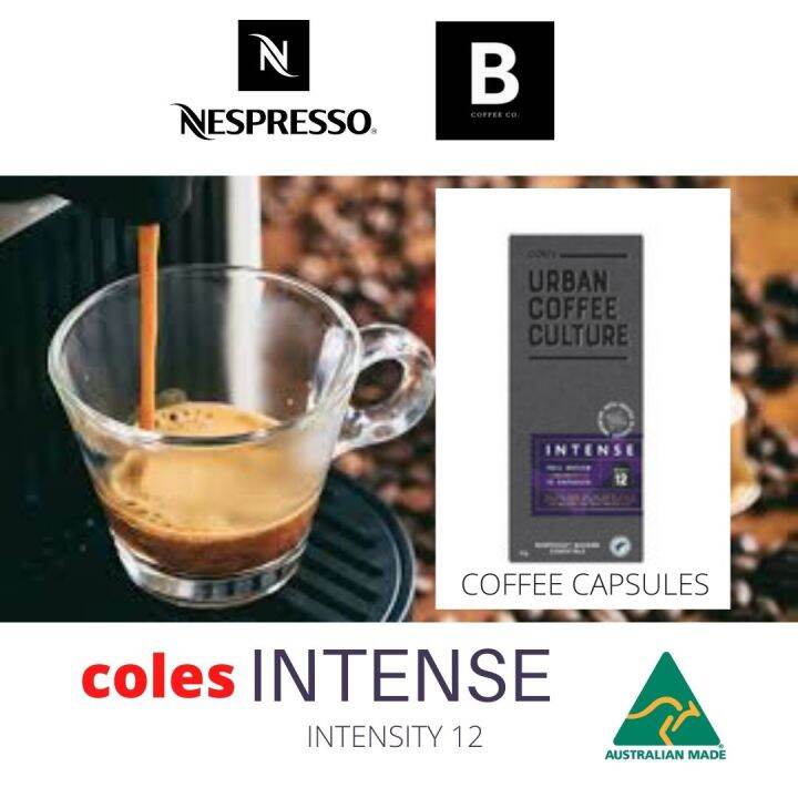 COLES INTENSE NESPRESSO B COFFEE COMPATIBLE PODS CAPSULES Lazada PH
