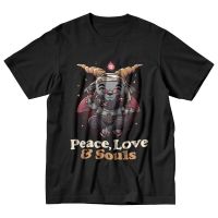 Hail Baphomet Love Peace T Shirt Men Soft Cotton Tshirt Funny Tee Evil Satan Demon Goat Tshirt