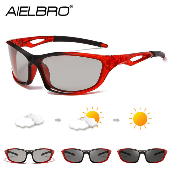 aielbro-แว่นกันแดดผู้ชาย-photochromic-ขี่จักรยานแว่นตา5สีขี่จักรยานแว่นกันแดดกีฬากลางแจ้งสำหรับจักรยานแว่นกันแดดผู้หญิง
