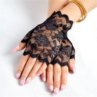 Fashion Fingerless Womens Gloves Ladies Half Fishnet Mesh Mitten Handschoenen guantes