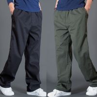 【CC】ↂ¤  Mens New Overalls Pants Plain Large Size Cotton Jogging Homme Clothing Trousers