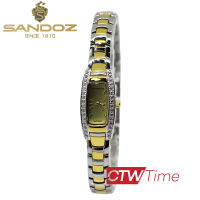 (ผ่อนชำระ สูงสุด 10 เดือน)  Sandoz นาฬิกาข้อมือผู้หญิง สายสแตนเลส รุ่น SD99218AG01 (สองกษัตริย์ / หน้าปัดทอง)