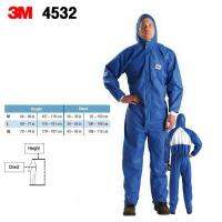 3M ชุดป้องกันฝุ่น ละออง น้ำมัน สีฟ้า 4532+ TYPE 5/6 Protective Coverall