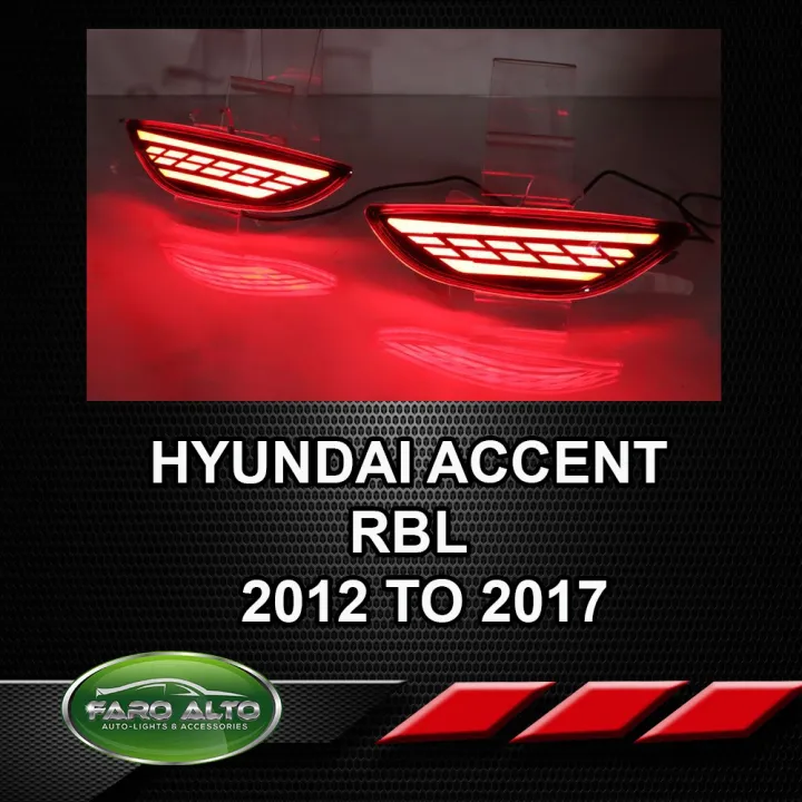 Hyundai Accent Rear Bumper Lights 20122017 Lazada PH