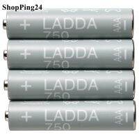 ถ่านแบตเตอรี่ 3A แบตเตอรีชาร์จไฟได้ แบตเตอรีแอลคาไลน์ 3A AAA 1.2V, 750mAh จำนวน 4 ก้อน  Battery rechargeable battery Alkaline battery 3A AAA 1.2V, 750mAh 4 pieces