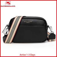 [Arrive 1-3 Days]Vintage Genuine Leather Shoulder Bag Women Solid Color Zip Travel Phone Pouch