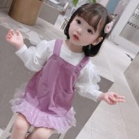 ชุดเสื้อแขนยาว และชุดเดรสกระโปรง สไตล์เกาหลี สำหรับเด็กผู้หญิง อายุ 0 - 3 ปี
