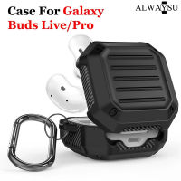 หูฟังฝาครอบป้องกันสำหรับ Samsung Galaxy Buds Live Pro พร้อมตะขอ TPU เคสหูฟังกันกระแทกที่ทนทาน