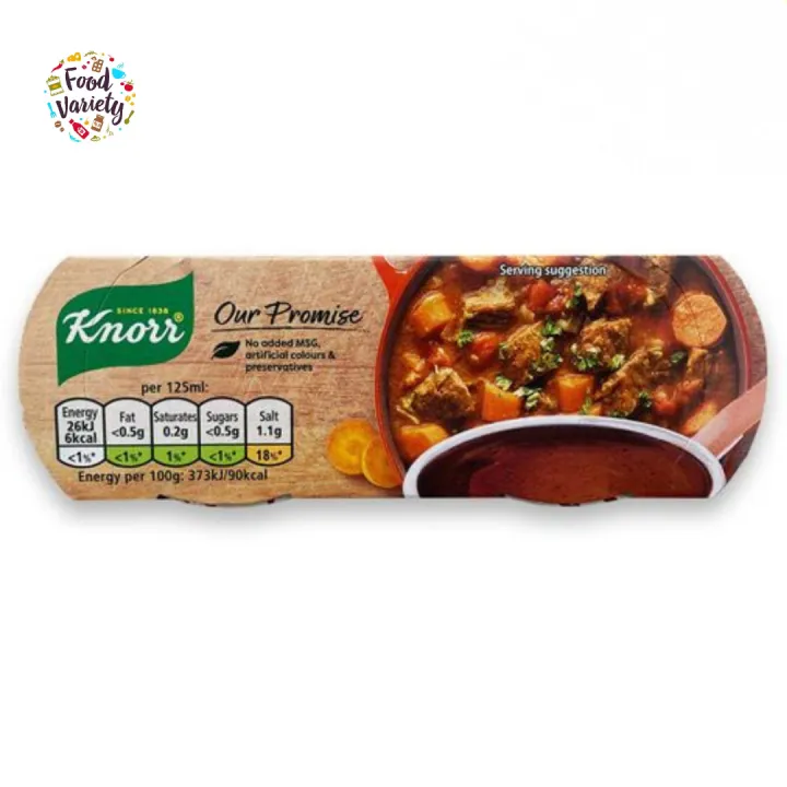 Knorr Beef Stock Pot (4x28g) 112g คนอร์ สต๊อกเนื้อ (4x28กรัม) 112กรัม