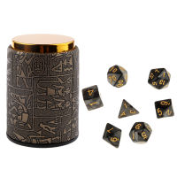 7pcs Polyhedral Dice for Dungeons and Dragons DND Dados RPG MTG Board Game D20 D12 D10 D8 D6 D4 Mixed Color Dice Set &amp; Dice Cup