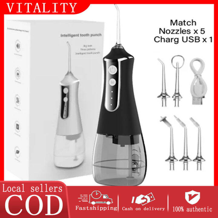 Vitality [cod]cordless Water Flosser Tankless Oral Dental Irrigator 