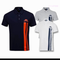 Summer tshirt polo shirt baju Kaos Kerah J Lindeberg Golf Premium High Quality fashion polo shirt