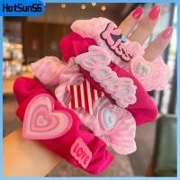 HOTSUN56 แฟชั่นสำหรับผู้หญิง ตุ๊กตาบาร์บี้ scrunchie สีทึบทึบ อีลาสติก เชือกมัดผม ที่มัดผม หางม้าหางม้า ยางรัดผม สำหรับผู้หญิง