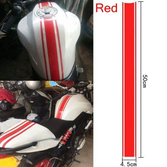 Liangyaoku 50cm trang trí thời trang mát mẻ bể cowl nhãn dán xe máy sọc - ảnh sản phẩm 4