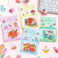 MOHAMM 40pcs Sticker Bag Snacks Soft Candy Cute Bear Rabbit PVC Waterproof Sticker Hand Account Diary Decoration Label Maker Tape