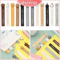 SHUIXINGZ แมว DIY คั่นหนังสือโรงเรียนการ์ตูนสุนัขสไตล์สัตว์ที่กระเป๋าใส่อุปกรณ์