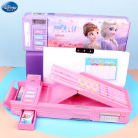 Stationery Box Frozen Aisha Princess Primary School Female Multi-functional Double-sided Folding Pencil Case New Gift