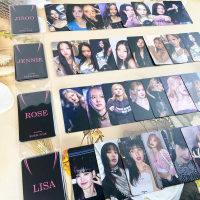 BLACKPINK Jisoo Rose Photo Cards Jennie Lisa อัลบั้มใหม่ Fan Made Cards 8ต่อชุด