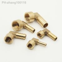 8 16mm Hose Barb x 1/2 quot; Female Thread 90Degree Elbow Brass Barbed Fitting Coupler Connector Adapter For Fuel Gas Water Copper