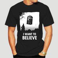 Casual Summer Tops Teens Clothes Streetwear t shirt I Want To Believe Tardis Present Funny Dr Who Nerd Gift Design s Casual Cool Chinese Style 1275K OOA2