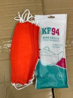 หน้ากากอนามัยเกาหลี KF94 แมส 3D mask แพค 10 ชิ้น สีแดง