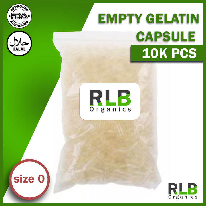 Empty Gelatin Capsules size 0 10000 pieces approximately 1 Kilogram