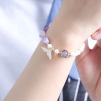 【Ready Stock】 Natural Stones DIY Charm celet Freshwater Pearls Aquamarine Amethyst Carnelian Agate Jade Crystal celets Handmade