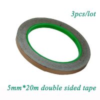 3pcs/lot 5mmx20m Double Sided Conductive Tape Conductive Copper Foil Tape