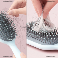 sunkepo6392 50pcs ทำความสะอาดสุทธิสำหรับแปรงผมหวี AIRBAG PET comb แปรงทำความสะอาดป้องกัน