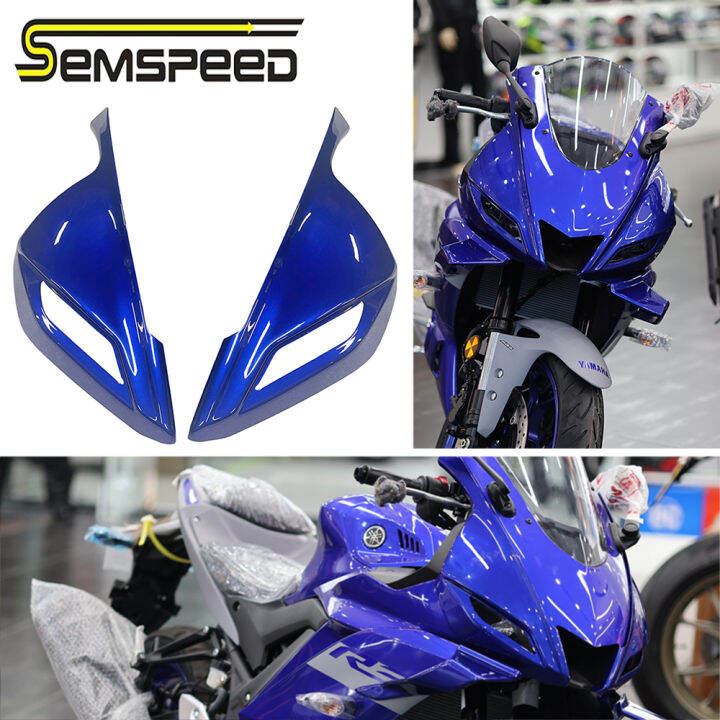 SEMSPEED Motorcycle Front Upper Nose Fairing Cowl Headlight Cover For ...