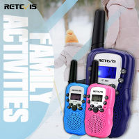 Retevis RT388 Walkie Talkies สำหรับเด็กวอล์กกี้ทอล์คกี้8ช่อง PMR446ไฟฉาย VOX เด็กของเล่นของขวัญสำหรับตั้งแคมป์ปีนเขาสวนหรือกิจกรรมกลางแจ้งอื่นๆ