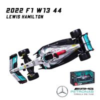 1:43 Bburago 2022 F1 W13ทีม Mercedes-AMG #44แฮมิลตัน #63รัสเซลอัลลอยรถขึ้นรูปรถหรูของเล่นโมเดลรถหล่อตาย