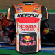 2023 New เสื้อยืด คอกลม T-shirt MotoGP เสื้อโมโตจีพี สำหรับแฟนคลับ Repsol Honda #MG0004 รุ่น Marc Marquez Unisex T-shirt 【Free custom name】