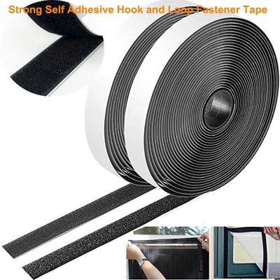 5Meter Hook and Loop Strips with Adhesive Fastener Tape Nylon Sticker Magic Tape with Glue DIY Accessories 16/20/25/30/50/100mm