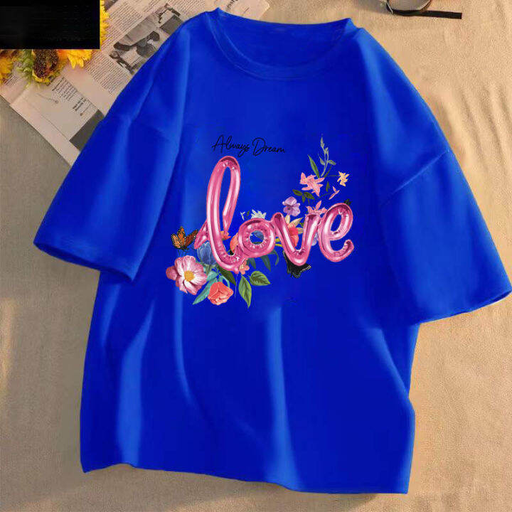 เสื้อคอกลมเสื้อยืด-ลายน่ารัก-ลายเเฟชั่น-ลายสตีท-t-1016