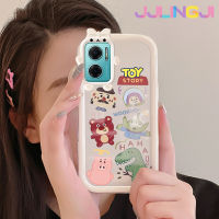 Jlingji เคสสำหรับ Xiaomi Redmi 10 5G Redmi Note 11E 5G Redmi 11 Prime 5G เคสลายสตรอเบอร์รี่หมีตัวเล็กมอนสเตอร์เคสนิ่มรูปโบว์เคสโทรศัพท์โปร่งใสกันกระแทกกันรอยขีดข่วนฝาครอบป้องกันเลนส์กล้องถ่ายรูปซิลิกาเจล TPU