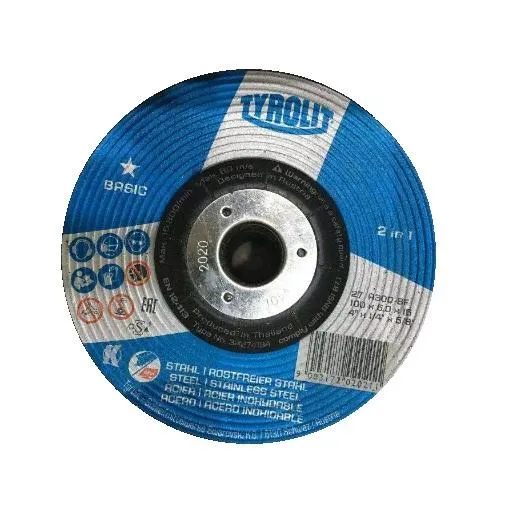 TYROLIT ORIGINAL GRINDING DISC 4" BASIC (100mmx6mmx16mm) BLUE 5PCS