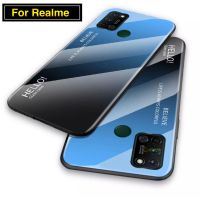 เคสโทรศัพท์ เรียวมี Case Realme C17 เคสกระจกสองสี เคสเงาไล่สี ขอบนิ่มเคส realme C17