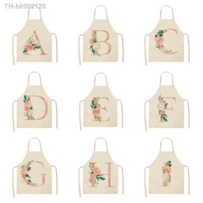 ♙▪ Apron Kitchen Letter Alphabet Letter A to Z Alphabet Pattern Kitchen Apron Sleeveless Cooking Cleaning Tools Kitchen supplies