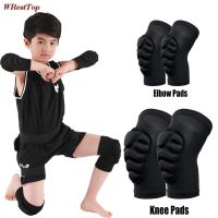 1Pair Thick Sponge Knee Pads Elbow Compression Sleeves Guard Collision Avoidance Sport Protective Kneepad for Kids Child Youth