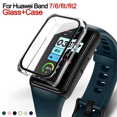 【CW】 Protector Band 7 6 Fit2 Tempered Glass Cover